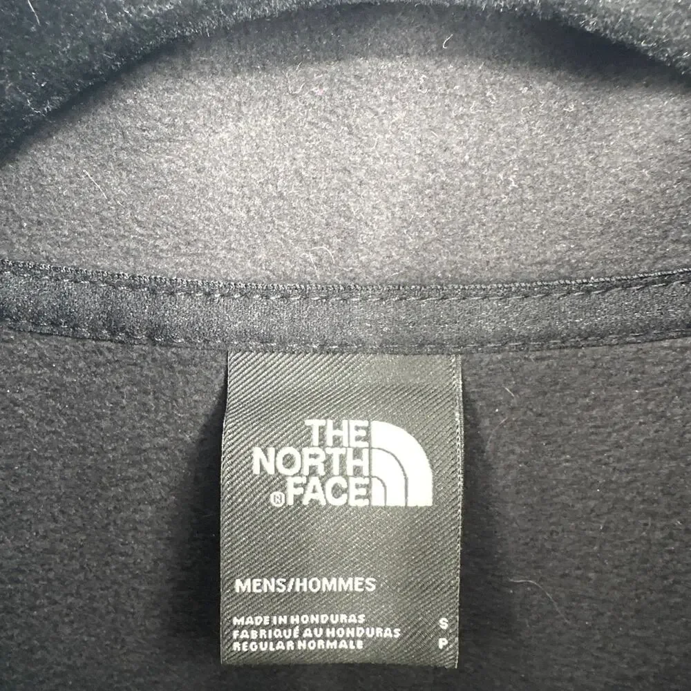 Men's The North Face Black Quarter Zip Fleece Pullover Size Small EUC